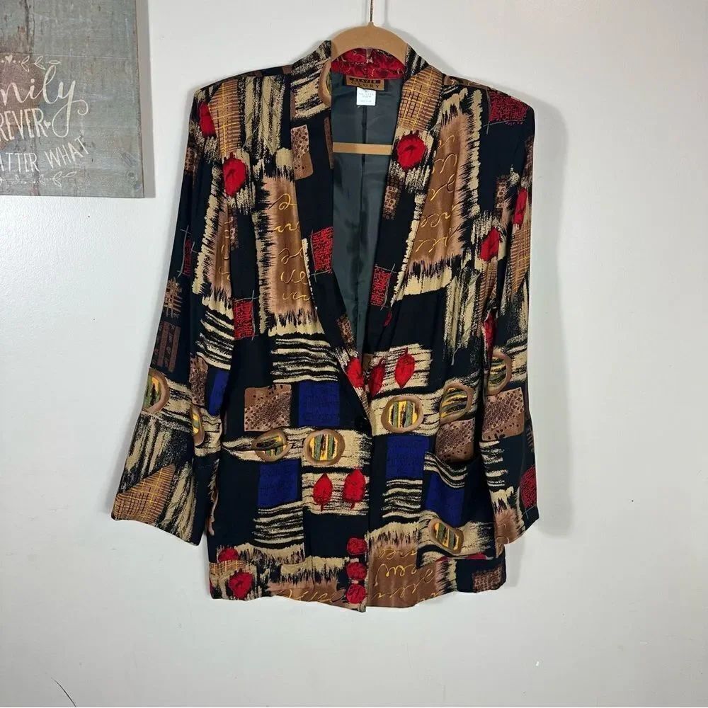 VTG BLAZER GLORY 100% rayon - Picture 12 of 12